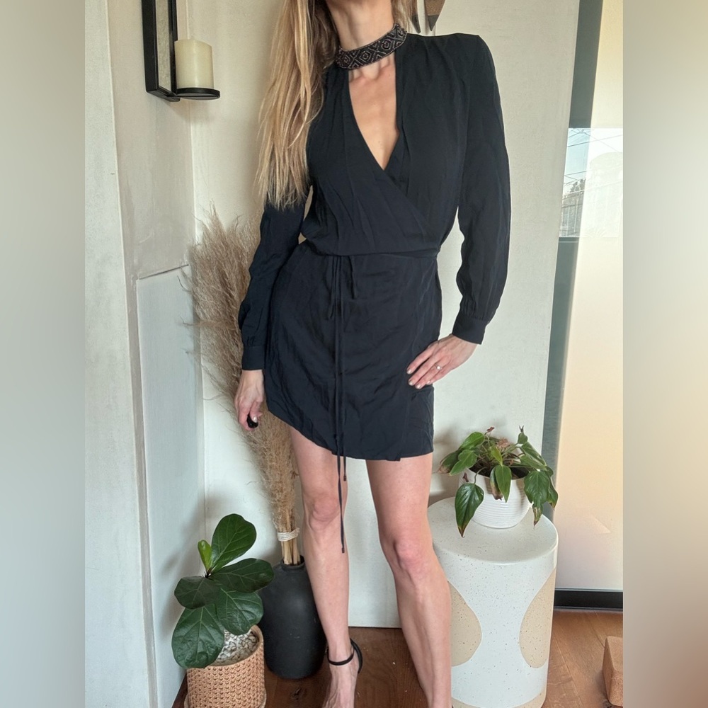 Haute Hippie Blue wrap dress